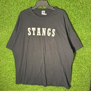 Russell Athletic XXL Stangs Hughes Springs T-Shirt Black NUBLEnd Mens